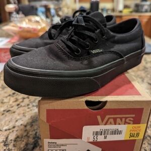 Vans Men's Black Canvas Sneakers